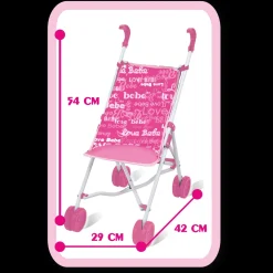 Passeggino In Metallo Con Bambola Soft