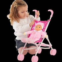 Passeggino In Metallo Con Bambola Soft
