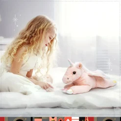 Pegaso Di Peluche Cuddly Con Pelliccia Ultra Morbida, 38 Cm
