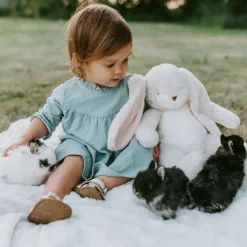 Peluche Big Nibble Cream Bunny 50 Cm