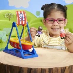 Peppa Pig La Giostra Veliero Di Peppa Pig, Playset Con Action Figure Di Peppa Pig, Giocattoli Per Bambini E Bambine