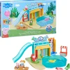 Peppa Pig, Playset Acquapark, Playset Con 15 Pezzi, Giocattoli Per L'Eta Prescolare