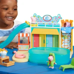 Peppa Pig, Playset Acquapark, Playset Con 15 Pezzi, Giocattoli Per L'Eta Prescolare