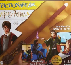 Pictionary Air Harry Potter Gioco Di Disegni Per Famiglie, Con Penna A Forma Di Bacchetta, 8+ Anni