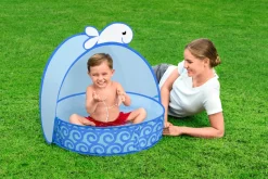 Piscina Balenottera Pop-Up Con Copertura, Cm. 78X68X60