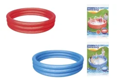 Piscina Tinta Unita A 3 Anelli Cm. 152 30, 2 Colori Assortiti, Effetto Ghiaccio