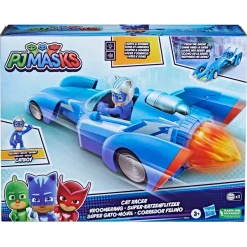 Pj Masks Super Pigiamini, Cat Racer, Auto Giocattolo Di Gattoboy, Giocattoli Per Bambini E Bambine In Eta Prescolare