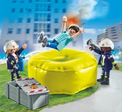 Playmobil 71465 Materasso Di Salvataggio Dei Pompieri Per Bambini Dai 4 Anni