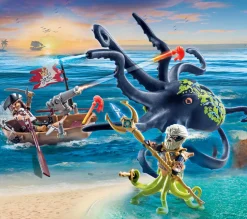 Playmobil 71419 Pirata Con Piovra Gigante Per Bambini Dai 4 Anni