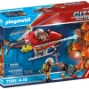 Playmobil City Action 71195 Elicottero Dei Vigili Del Fuoco, Giocattolo Per Bambini Dai 4 Anni In Su