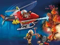 Playmobil City Action 71195 Elicottero Dei Vigili Del Fuoco, Giocattolo Per Bambini Dai 4 Anni In Su