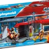 Playmobil City Action 71193 Stazione Dei Vigili Del Fuoco Con Motocicletta Giocattolo Da Viaggio Per Bambini Dai 4 Anni In Su
