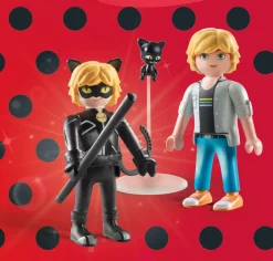 Playmobil Miraculous 71337: Adrien & Chat Noir Per Bambini Dai 4 Anni