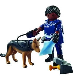 Playmobil Special Plus 71162 Agente Con Cane Poliziotto Per Bambini Dai 4 Anni In Su