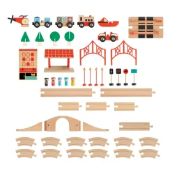 Playset Trenino Con Pista E Citta