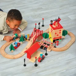 Playset Trenino Con Pista E Citta