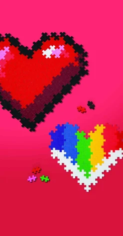 Plus-Plus Puzzle Hearts 250Pcs