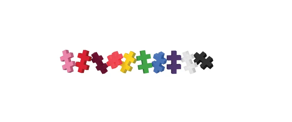 Plus-Plus Puzzle Hearts 250Pcs