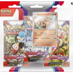 Pokemon Scarlatto E Violetto 3 Pack Blister