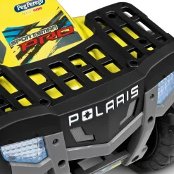 Polaris Sportsman Pro Citrus Peg Perego- L'Emozione Di Guidare Un Quad Elettrico Con Prestazioni Di Alto Livello Su Tutti I Terreni. Ruote Gommate E 2 Motori Silenziosi Con Una Potenza Di Ben 840W. 6 Anni +.