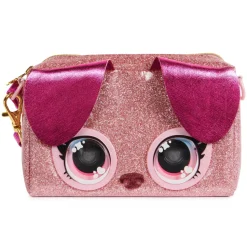 Purse Pets, Mini Borsetta Rosa Con Occhi Arcobaleno Che Si Illuminano, Giocattoli Per Bambine Dai 4 Anni In Su