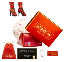 Rainbow High Mini Accessori Studio Scarpe 25+ Paia Collezionabili -Contiene 1 Paio Di Scarpe Di Alta Gamma