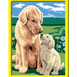 Ravensburger Creart Per Bambini, Kit Per Dipingere Con I Numeri, 7+, Serie D, Retriever Sul Prato