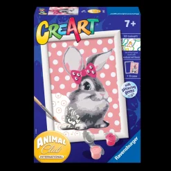 Ravensburger Creart Per Bambini, Kit Per Dipingere Con I Numeri, 7+, Serie E, Coniglietta