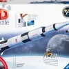 Ravensburger 3D Puzzle Apollo Saturn V Rocket, Razzo Spaziale, 440 Pezzi, 8+ Anni
