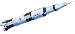 Ravensburger 3D Puzzle Apollo Saturn V Rocket, Razzo Spaziale, 440 Pezzi, 8+ Anni