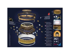 Ravensburger 3D Puzzle Colosseo Night Edition, Roma, 216 Pezzi, 10+ Anni