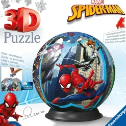 Ravensburger 3D Puzzle Puzzle Ball Spiderman, 72 Pezzi, 6+ Anni