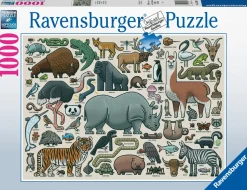 Ravensburger Puzzle 1000 Pezzi Animali Selvaggi
