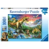 Ravensburger Puzzle 100 Pezzi Xxl L'Era Dei Dinosauri