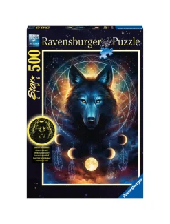Ravensburger Puzzle 500 Pezzi Lupo Splendente