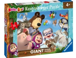 Ravensburger Puzzle Masha E Orso, Collezione 24 Giant Pavimento, 24 Pezzi, Eta Raccomandata 3+ Anni