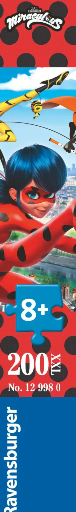 Ravensburger Puzzle Miraculous, 200 Pezzi Xxl, Eta Raccomandata 8+ Anni
