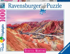 Ravensburger Puzzle Montagne Arcobaleno, Cina, Collezione Beautiful Mountains, 1000 Pezzi, Puzzle Adulti