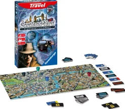 Ravensburger Scotland Yard Travel Edition, Gioco Da Tavolo Tascabile, 2-4 Giocatori, 8+ Anni