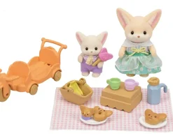 Set Picnic Al Sole Sorella E Bebe Volpe Fennec -Personaggi E Playset Del Meraviglioso Mondo Sylvanian Families