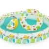 Set Piscina Barriera Corallina A 2 Anelli Cm. 122 20. Include: Pallone Cm. 41 E Salvagente Cm. 51