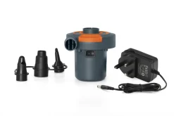 Sidewinder Pompa Di Gonfiaggio Elettrica 12 Volt Corrente Alternata/Corrente Continua(Contenuto: Pompa Di Gonfiaggico Elettrica, 3 Adattatori Per Valvole, 220-240 V / 50 Hz 12 V Cc)