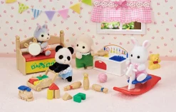 Sylvanian Families Personaggi Collezionabili -Scatola Dei Giochi Per Bebe Bebe Coniglio Neve E Bebe Panda