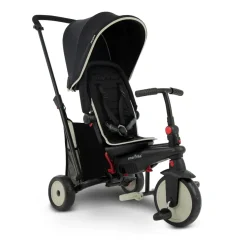 Triciclo Pieghevole 6In1 Con Schienale Reclinabile, Maniglione Direzionale Ed Allungabile E Ammortizzatori Brevettati: Smartrike Str3 Per Bambini Dai 10 Mesi Ai 3 Anni Nero