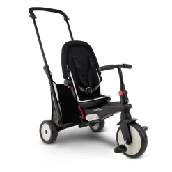 Triciclo Pieghevole 6In1 Con Schienale Reclinabile, Maniglione Direzionale Ed Allungabile E Ammortizzatori Brevettati: Smartrike Str3 Per Bambini Dai 10 Mesi Ai 3 Anni Nero
