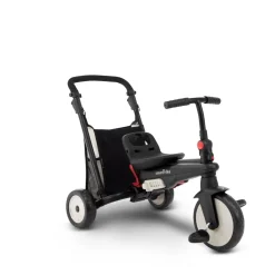 Triciclo Pieghevole 6In1 Con Schienale Reclinabile, Maniglione Direzionale Ed Allungabile E Ammortizzatori Brevettati: Smartrike Str3 Per Bambini Dai 10 Mesi Ai 3 Anni Nero