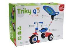 Triciclo Regolabile Con Ruote Libere E Maniglione Per Bambini Dai 10 Mesi | Cestino Inclinabile, Capote Parasole E Massimo Di 20Kg