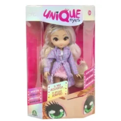 Unique Eyes Bambola Articolata 25Cm, Con Occhi Grandi Magici E Profondi, Segue Il Tuo Sguardo, Rebecca Fashion Doll Cantante Estroversa