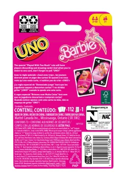 Uno Barbie The Movie Gioco Di Carte Uno Ispirato Al Film Di Barbie, Per Serate Di Gioco In Famiglia E Feste Tra Amici, 7+ Anni, Hpy59