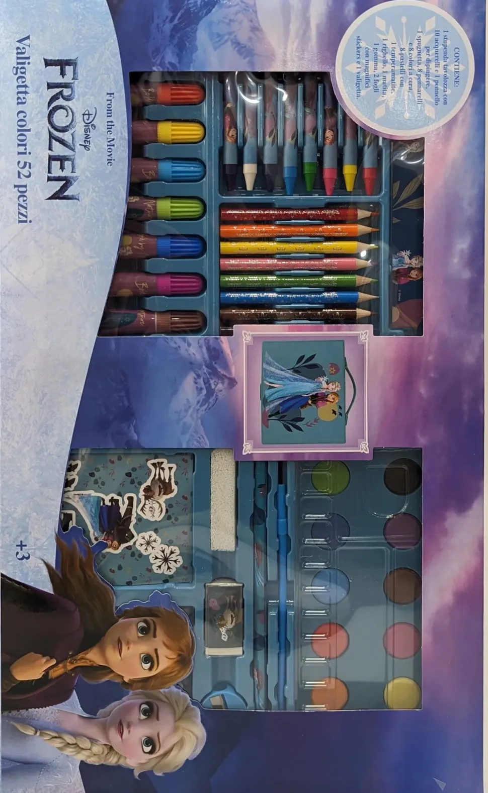 Valigetta Dei Colori Da 52 Pezzi Disney Frozen In Scatola Vetrina